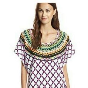 Trina Turk Kon Tiki White Tunic tunic